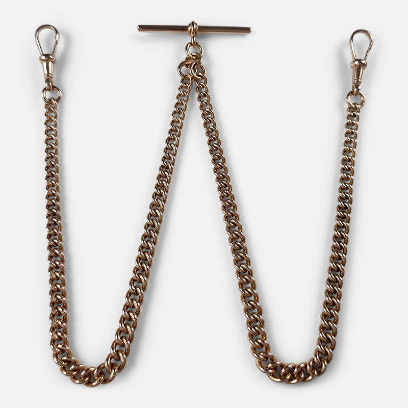 the chain resting in the position it was originally intended to be worn