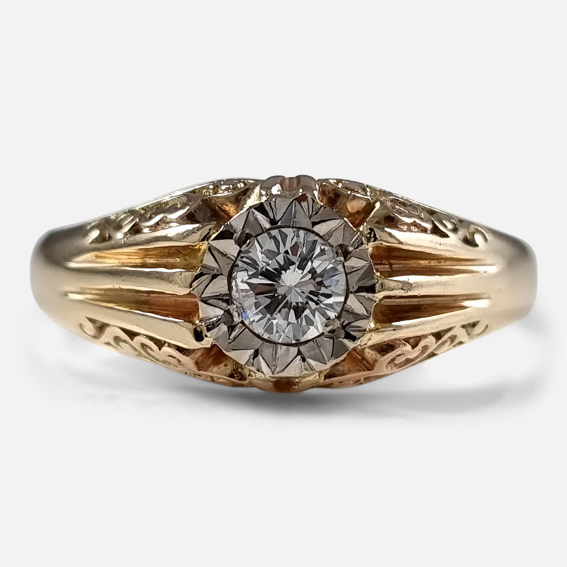 9ct Gold Diamond Engagement Ring