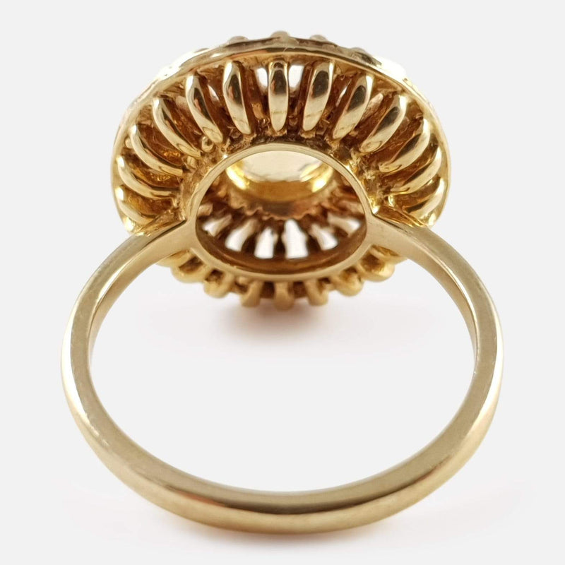 9ct Yellow Gold 0.80ct Citrine Ring Birmingham 1976 - Argentum Antiques & Collectables
