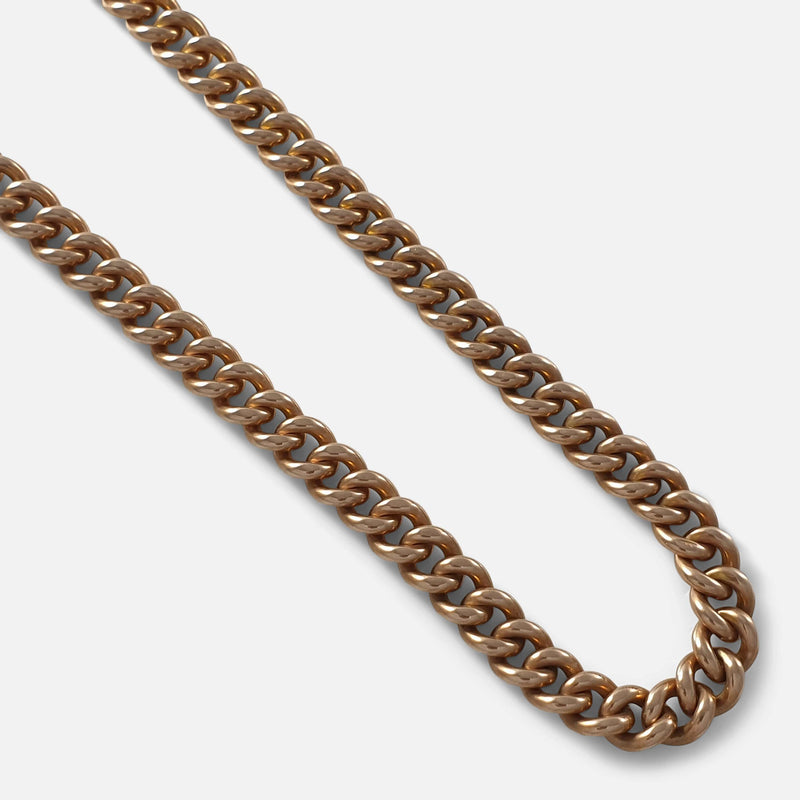 focused on a section of the chain