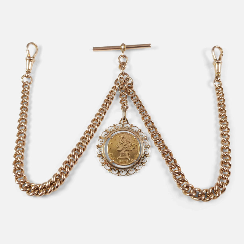 the gold chain viewed from above