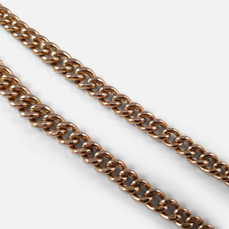 focused on a section of the chain