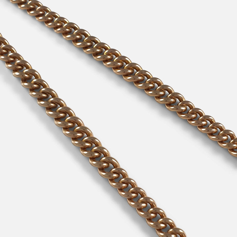 a section of the chain in focus