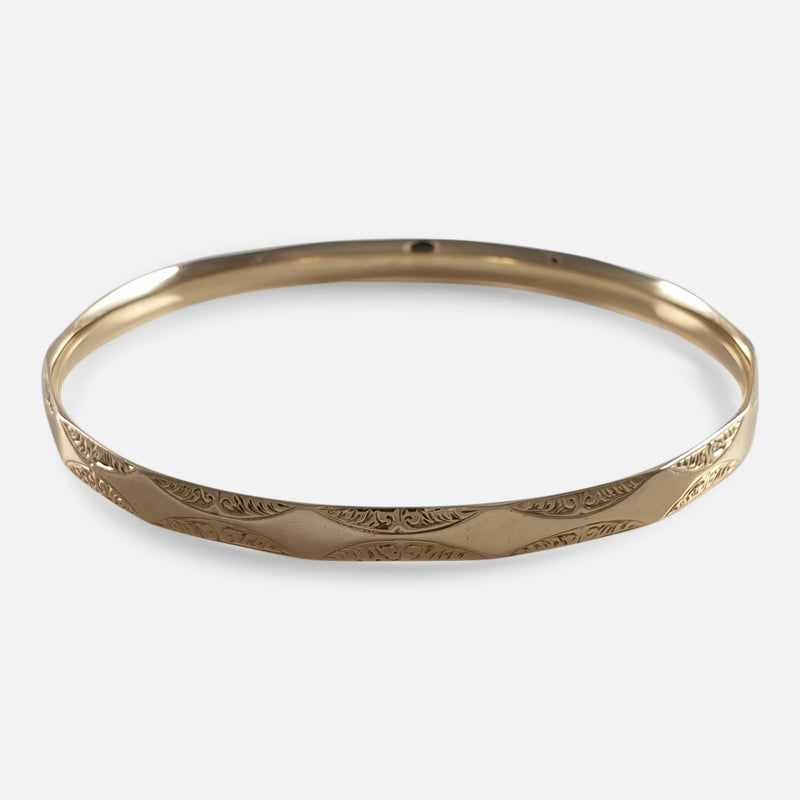a view of the bangle from a slightly raised position