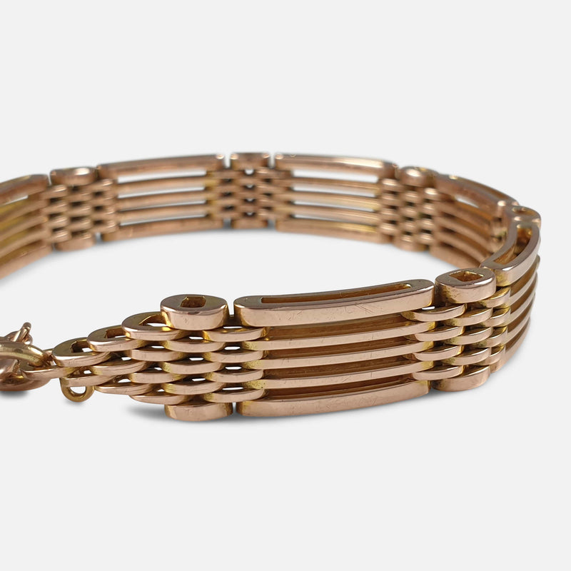 focused on a section of the bracelet links