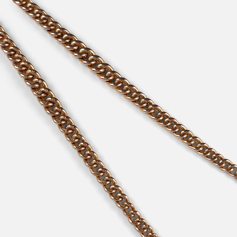 focused on a section of the chain