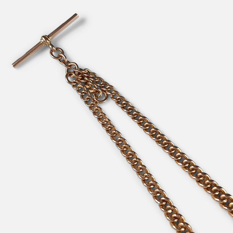 focused on a section of the chain to include the T-bar