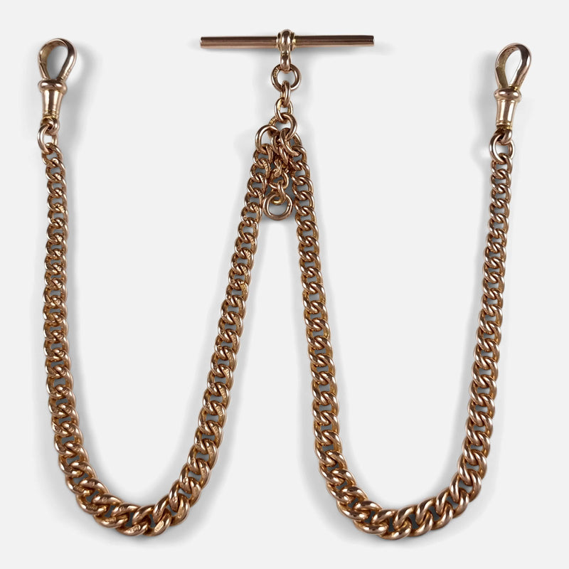 the chain resting as it would likely be worn