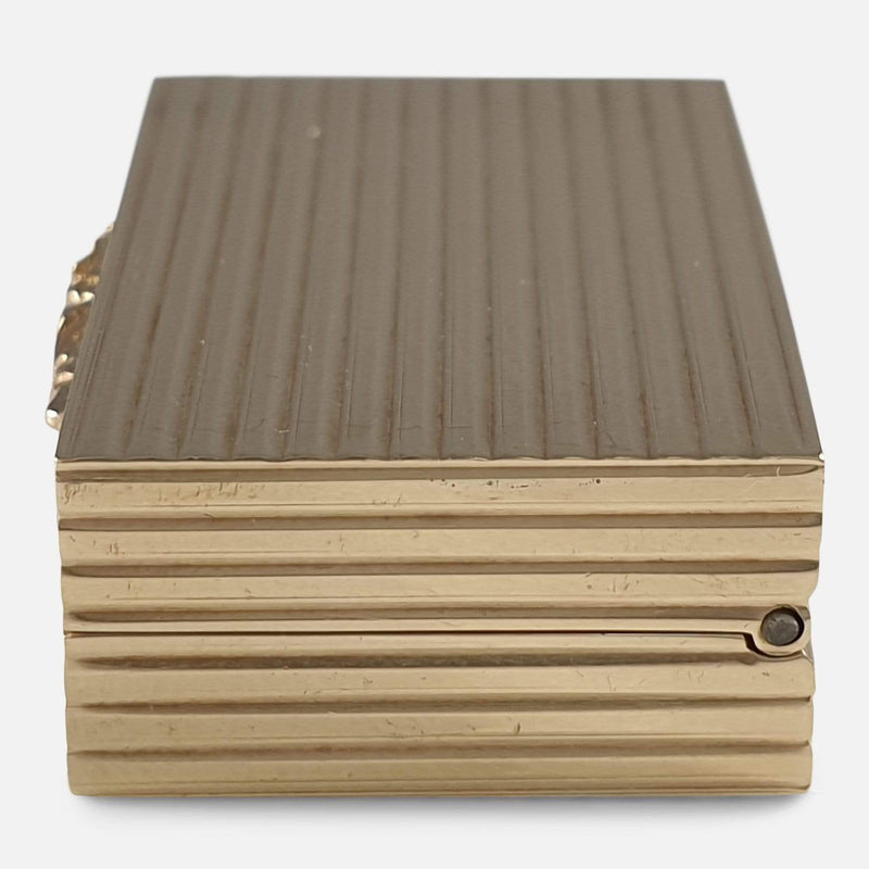 a side on view of the box