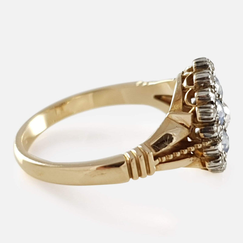 the ring viewed from the left side on