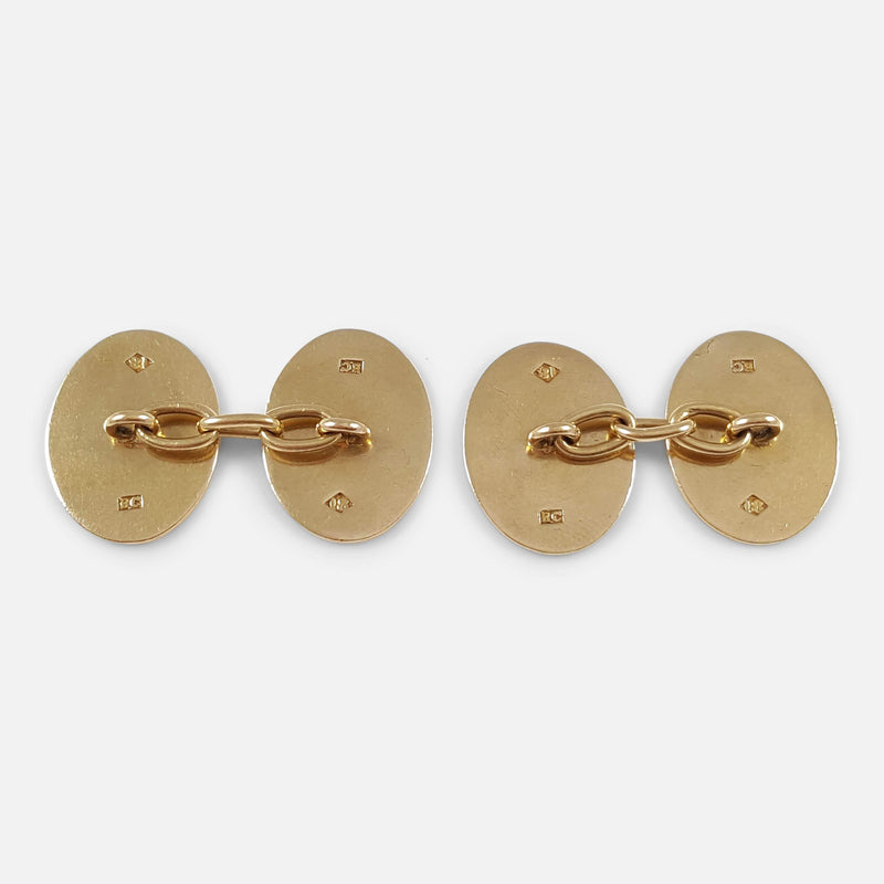the back of the cufflinks