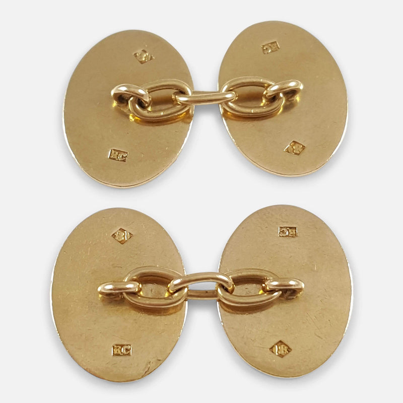 the back of the cufflinks