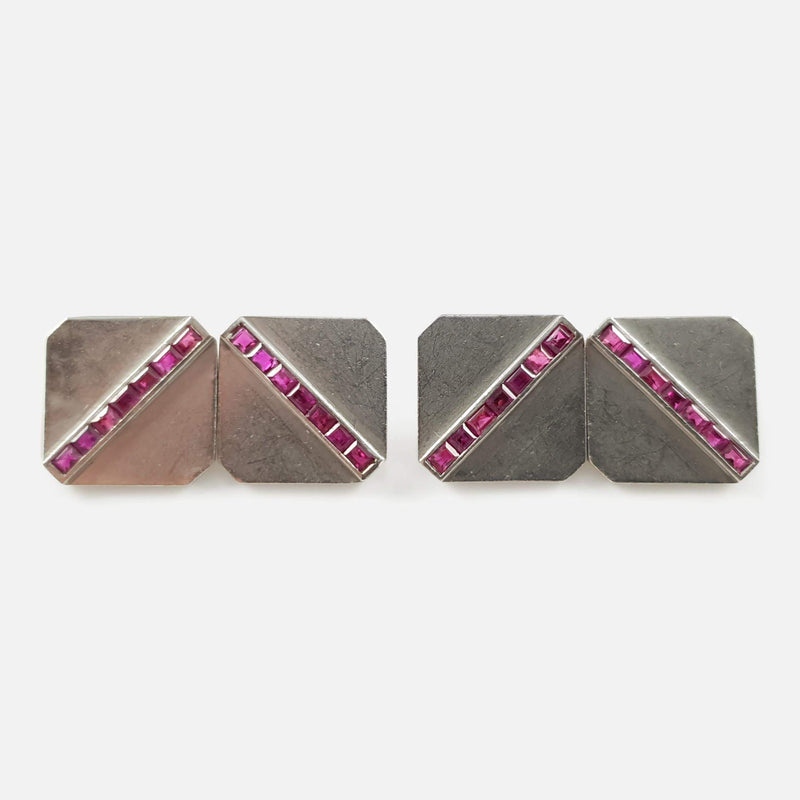 Tiffany & Co Cufflinks viewed from the front