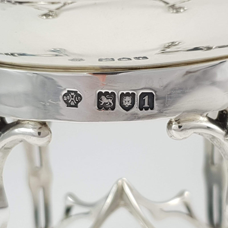 london hallmarks and William Hutton & Sons makers marks