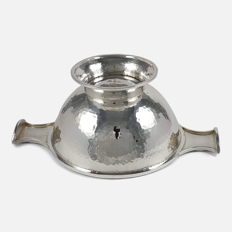 the Quaich turned upside down and laid flat