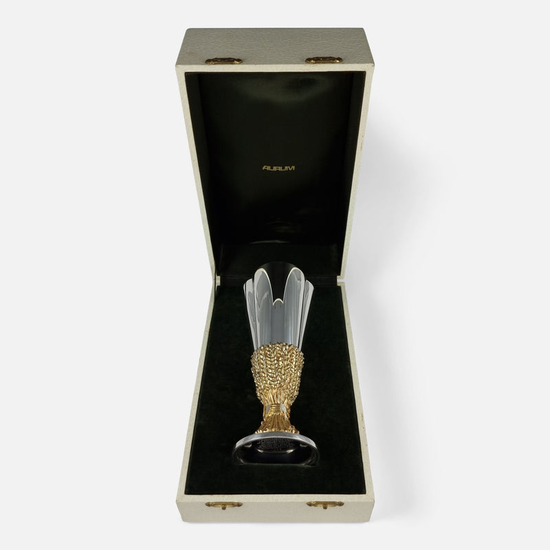 the goblet viewed in its box