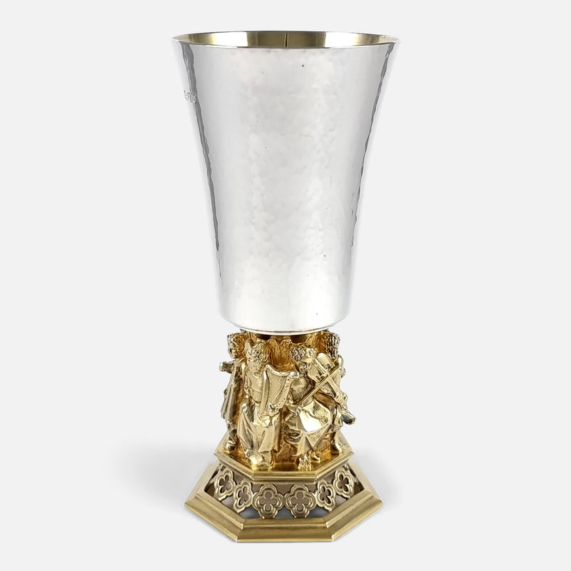 the goblet rotated to view a number of the choristers