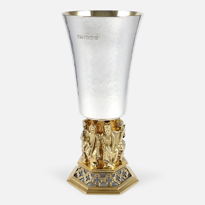 the goblet rotated to view a number of the choristers