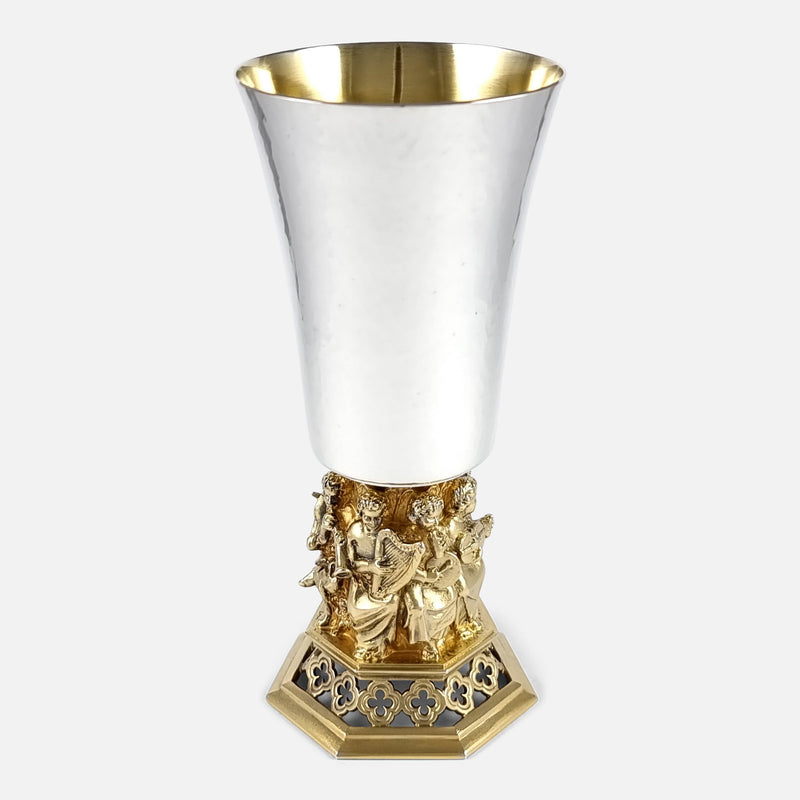 the goblet viewed from a slightly raised position
