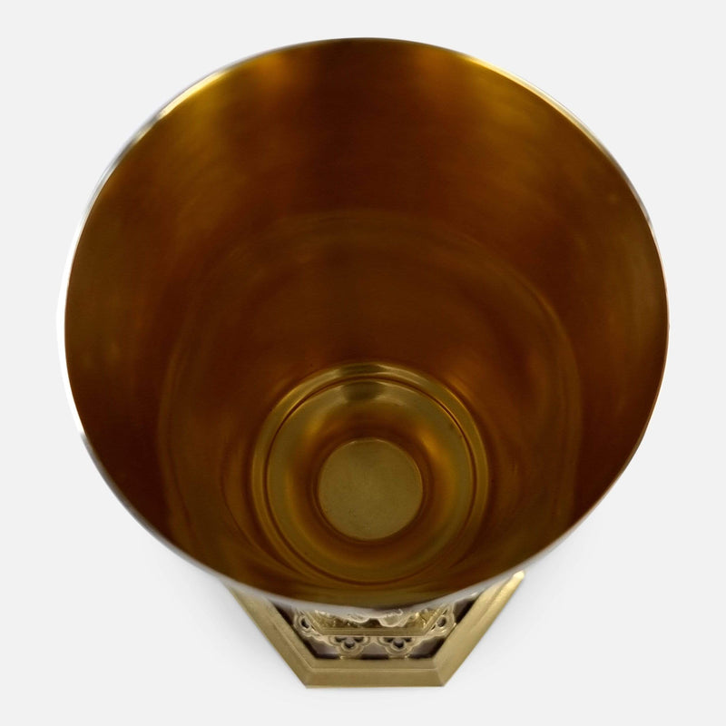a birds eye view inside the goblet