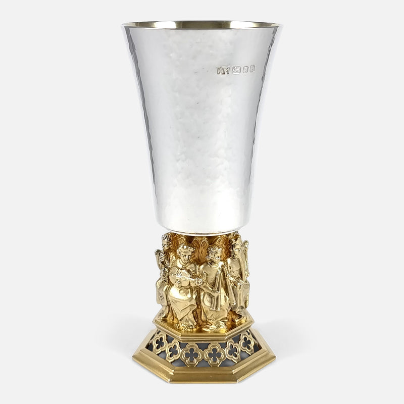 the goblet rotated to view a number of the choristers