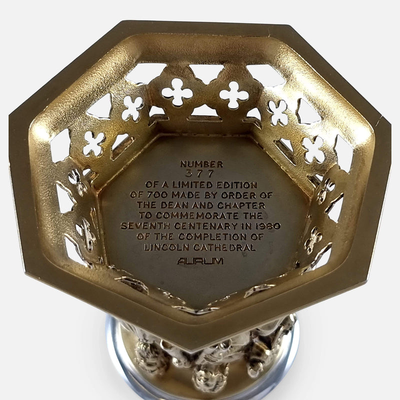 the underside of the goblet