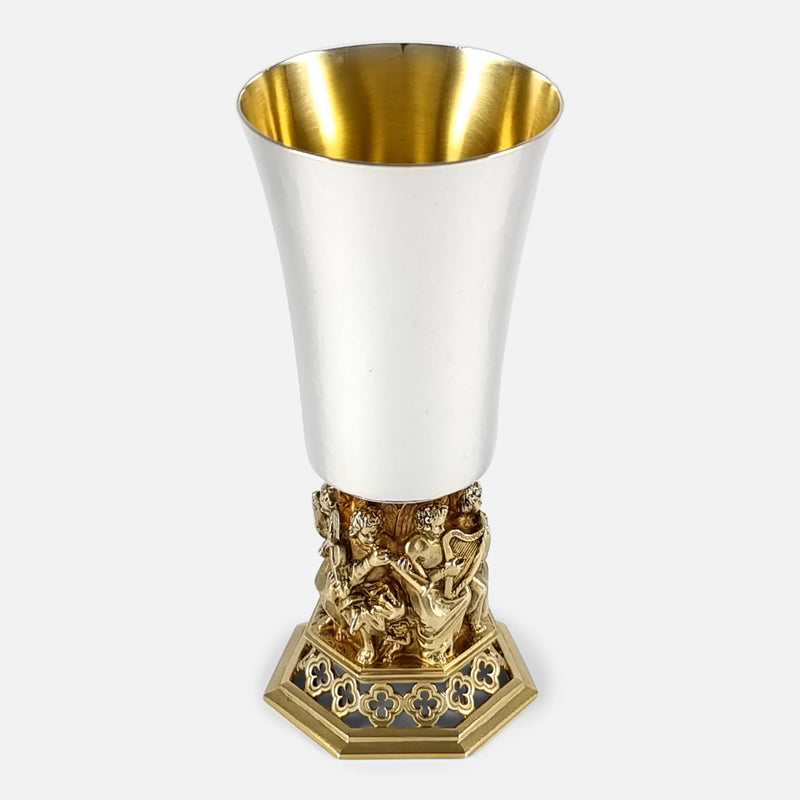 a view of the goblet from a slightly raised position