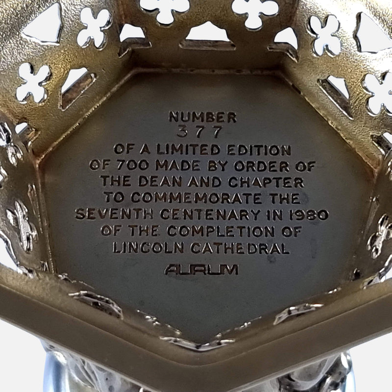 focused on the engraving to the underside
