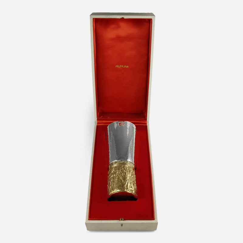 the goblet viewed in its case