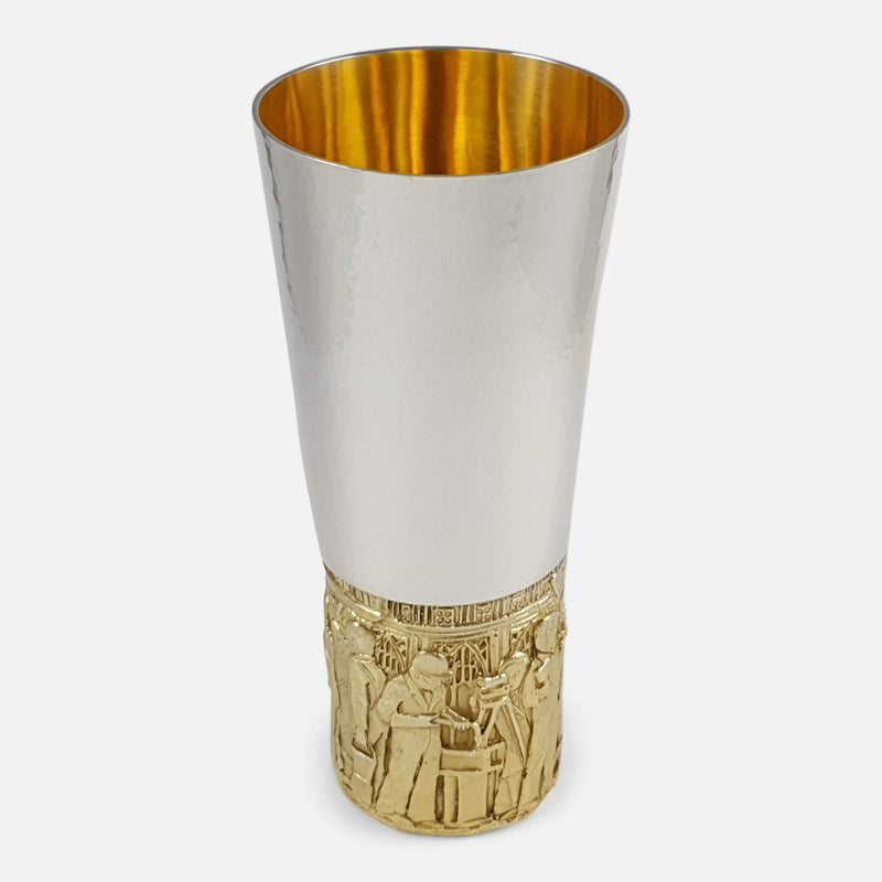 the goblet viewed from a raised position