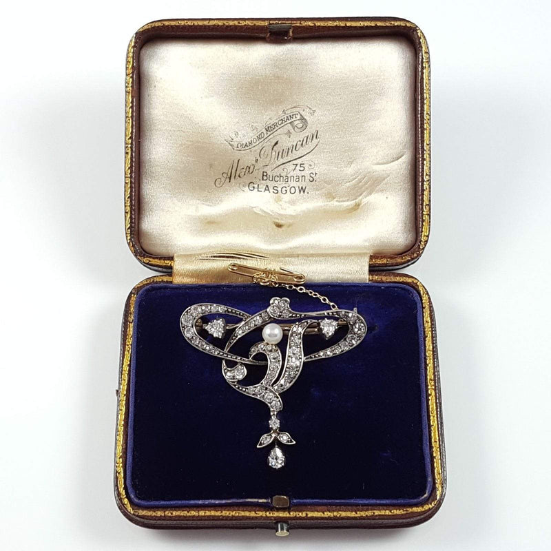 a view of the brooch in its case