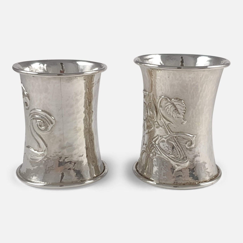 a side on view of the napkin rings