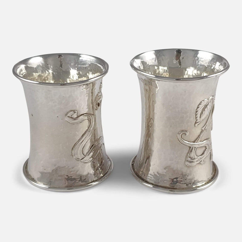 a side view of the napkin rings