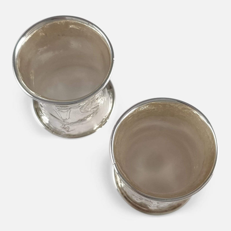 the napkin rings viewed from above