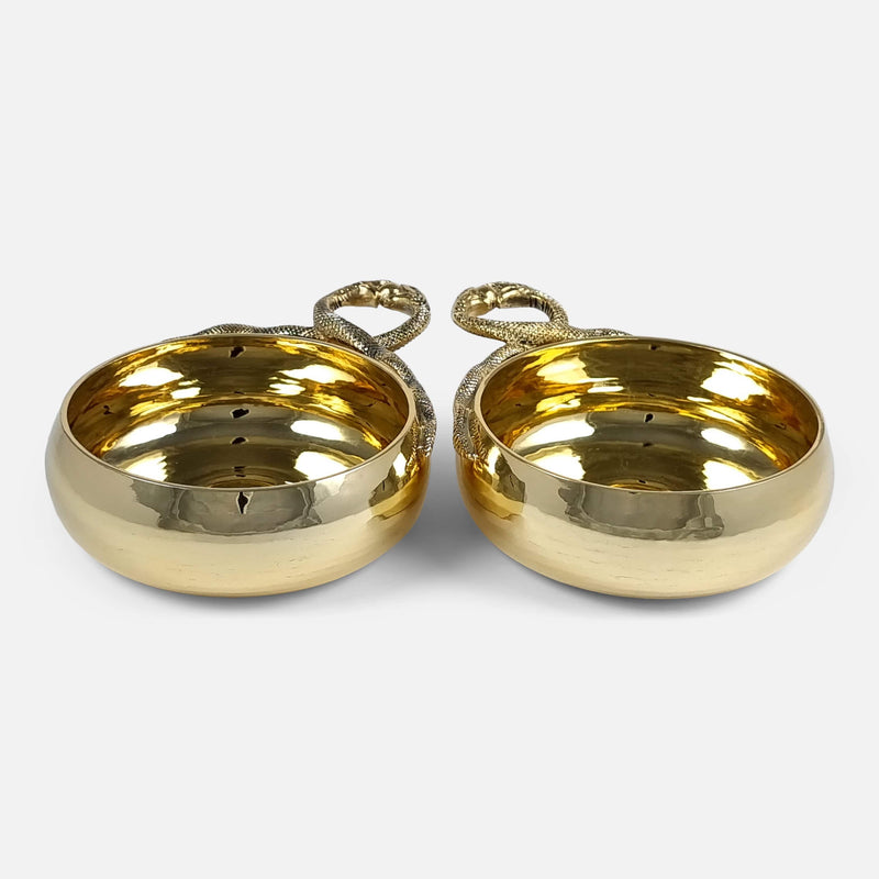 the pair of wine tasters viewed from the front