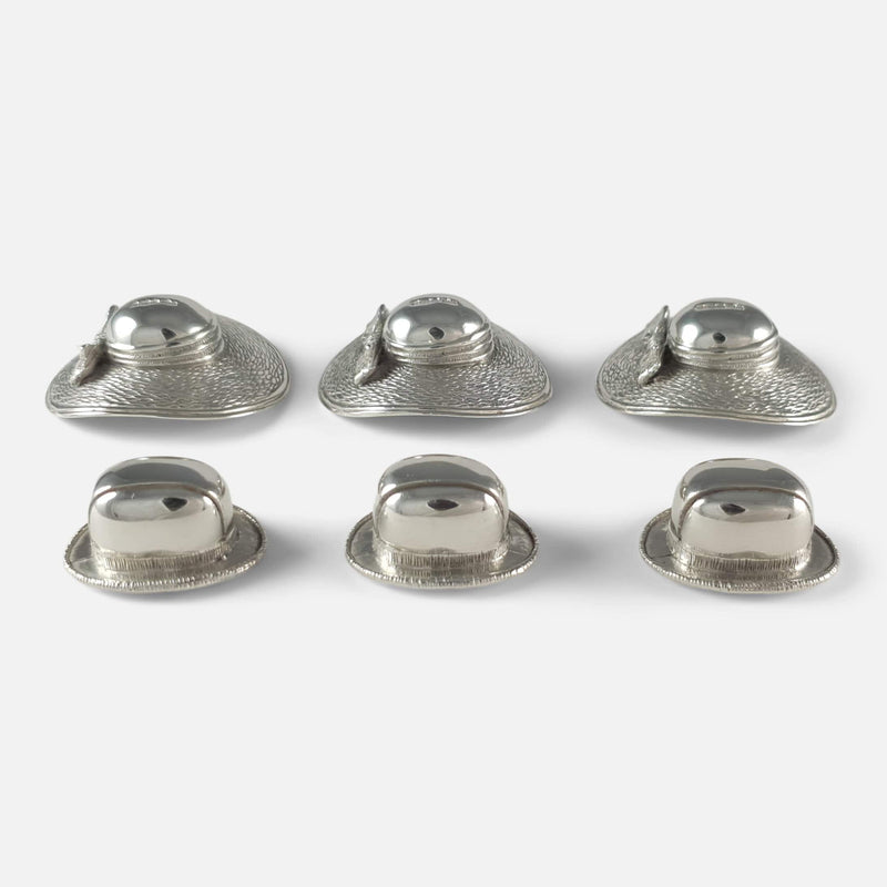 the place card holders side on