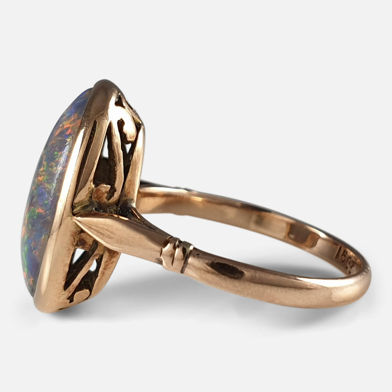 the ring viewed from the right side on
