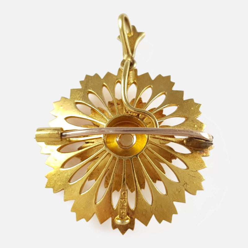 the back of the pendant