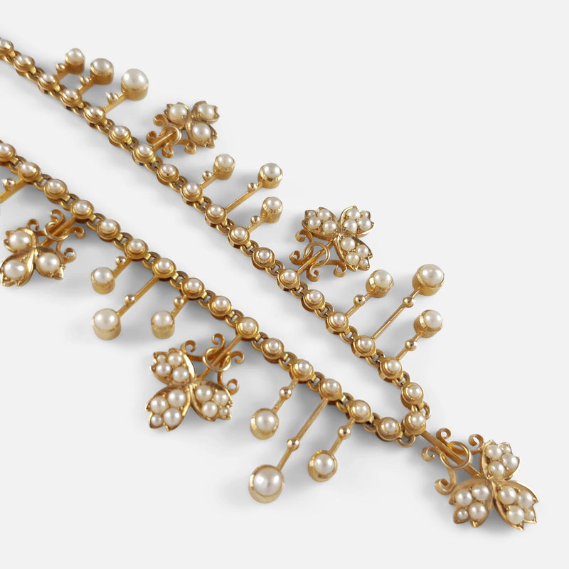 focused on a section of the necklace
