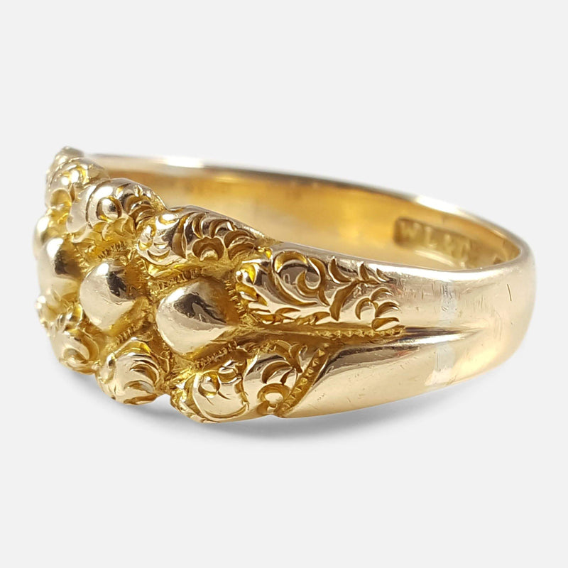 the ring viewed from the right side at a slight angle