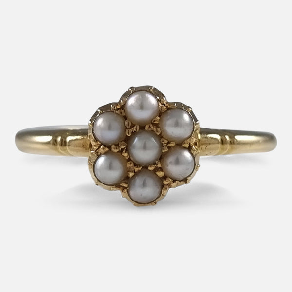 the pearl ring viewed from the front