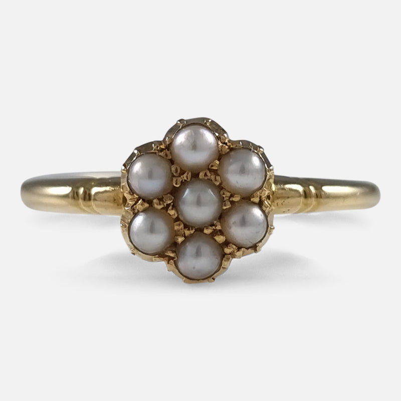 the pearl ring viewed from the front