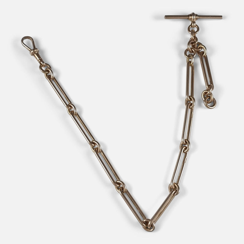 the albert chain laid out as it was originally intended to be worn