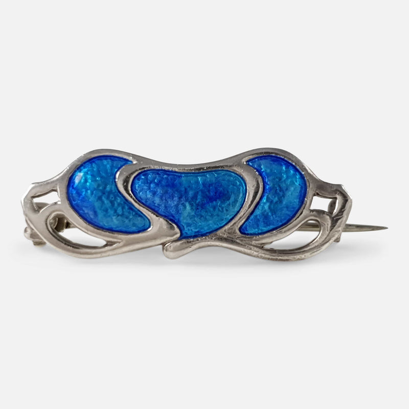 the antique brooch viewed from the front
