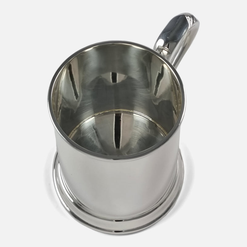 a birds eye view inside the mug