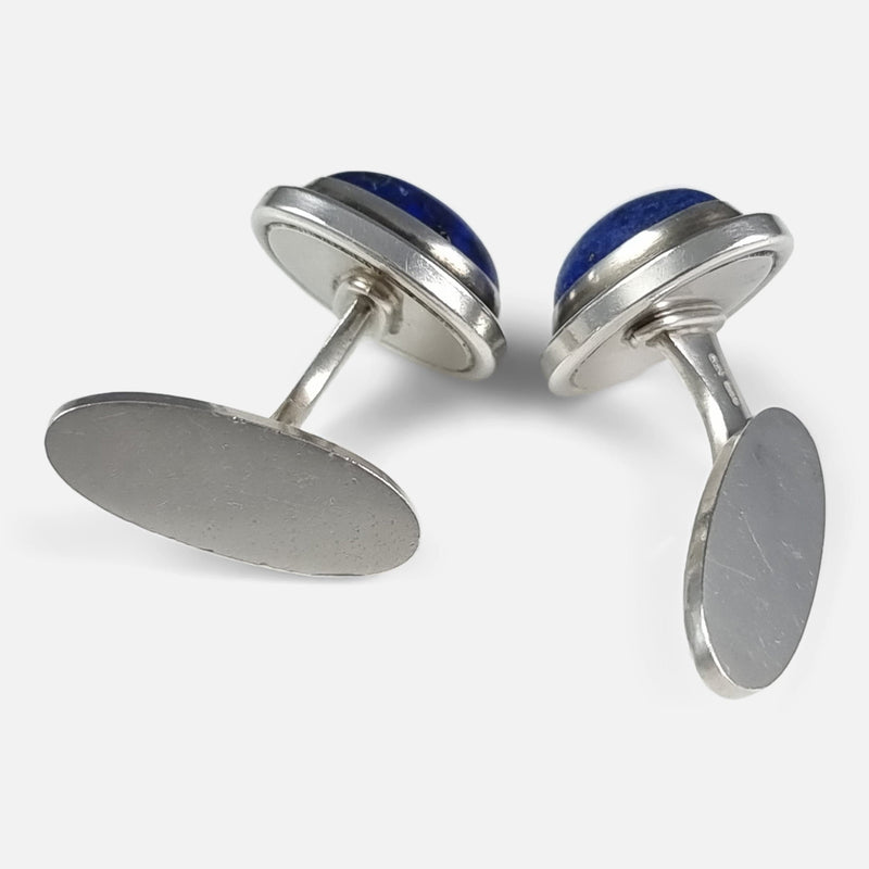 the cufflinks viewed from the back