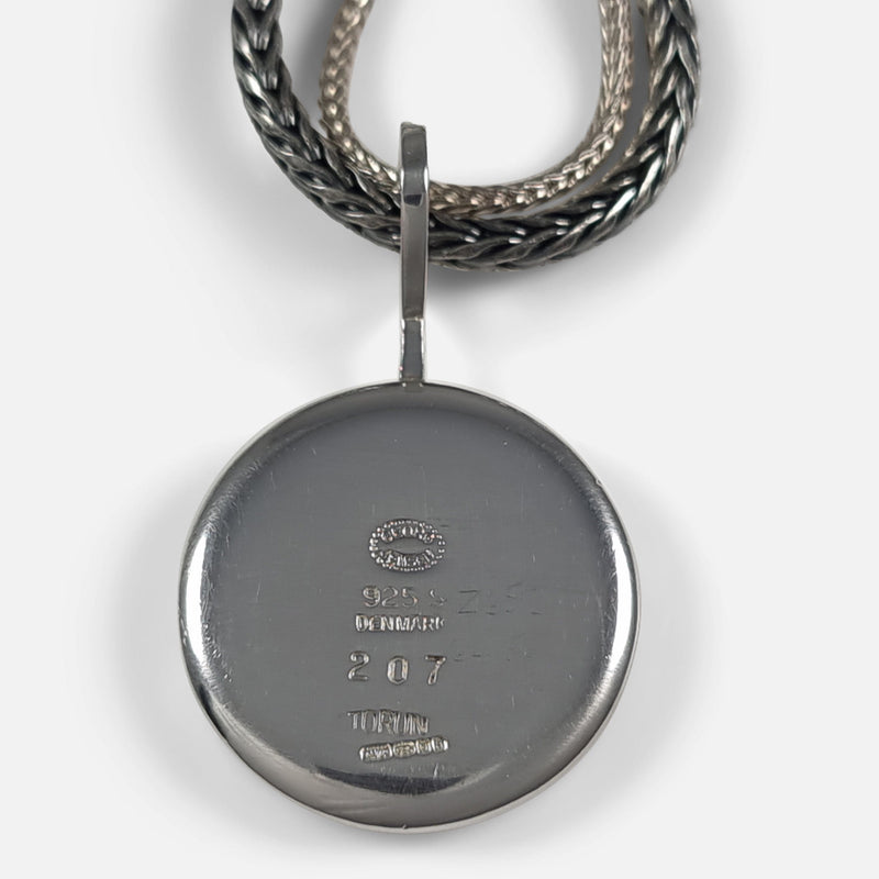 the back of the pendant