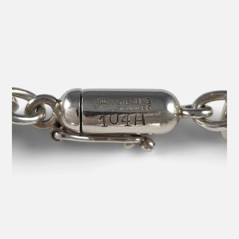 focused on the makers marks to the clasp