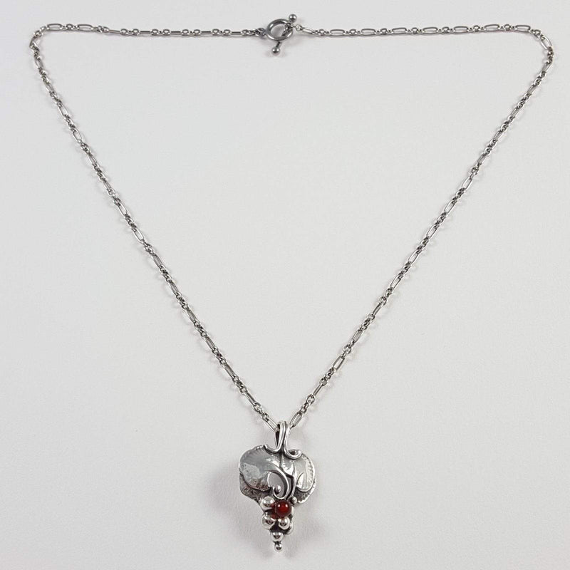 the pendant and necklace in view