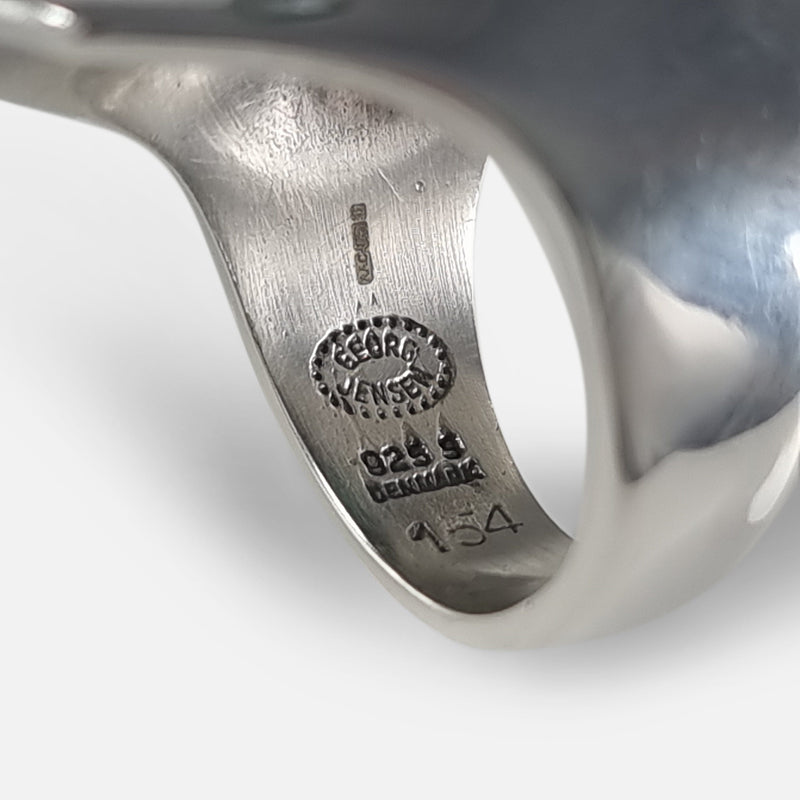 the Georg Jensen makers marks to the inside of the shank